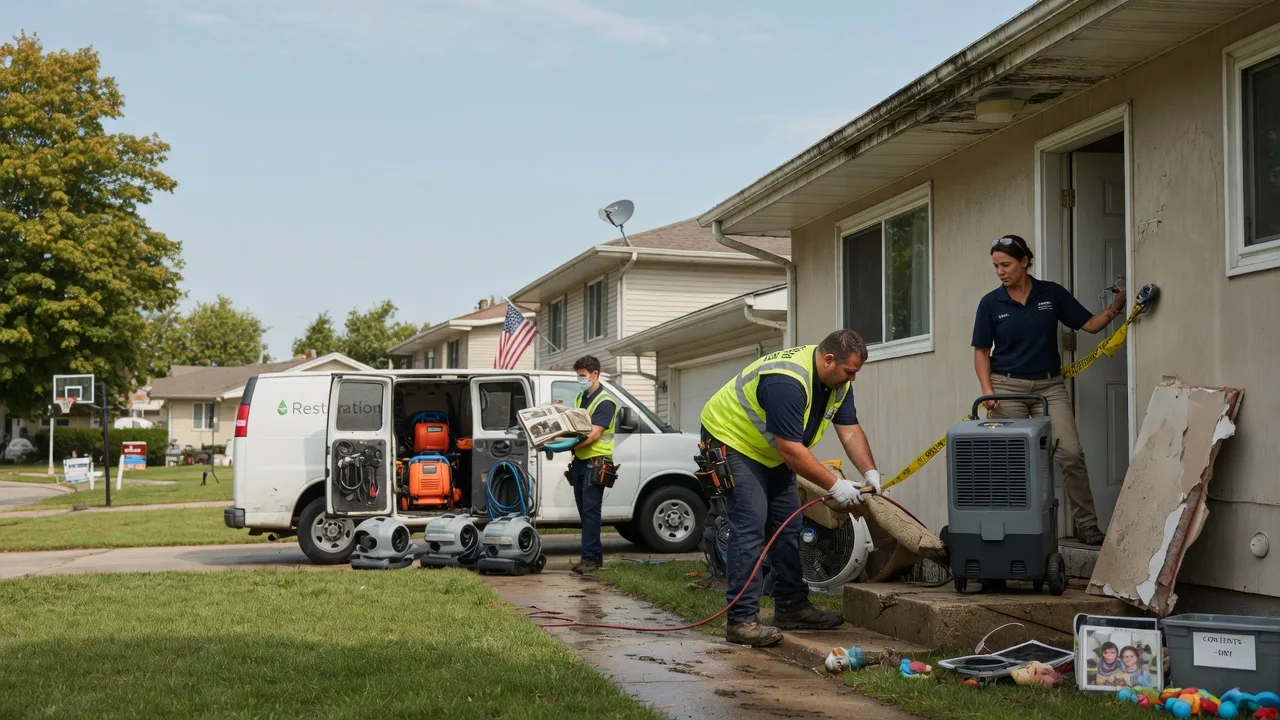 Water Damage Restoration in Midlothian, IL near me